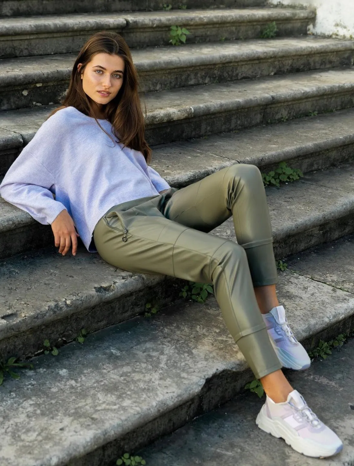 Candy Vegan Leather Jogger Pant