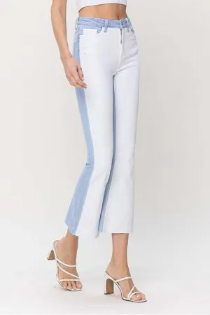 Color Block Flare Jean