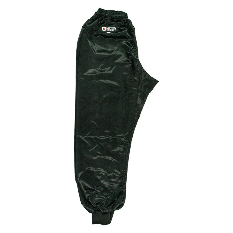 Kung Fu Bukser - Nippon Sport - Satin - Sort
