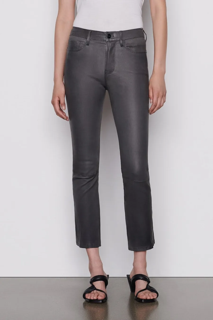 Le Crop Mini Boot Leather Savile Grey