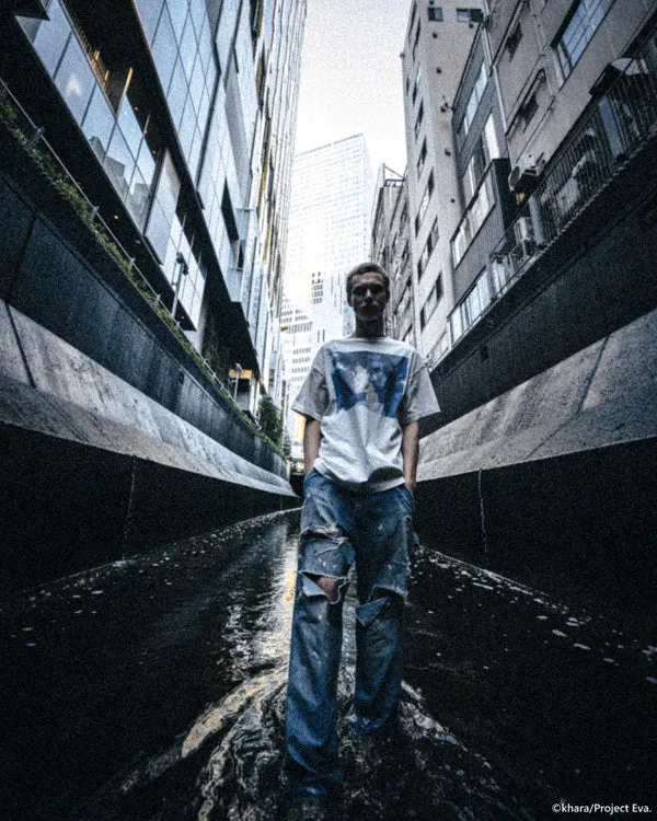 SAINT MICHAEL/EV_SS TEE/SHINJI/WHITE