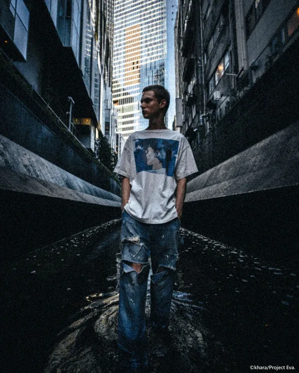 SAINT MICHAEL/EV_SS TEE/SHINJI/WHITE