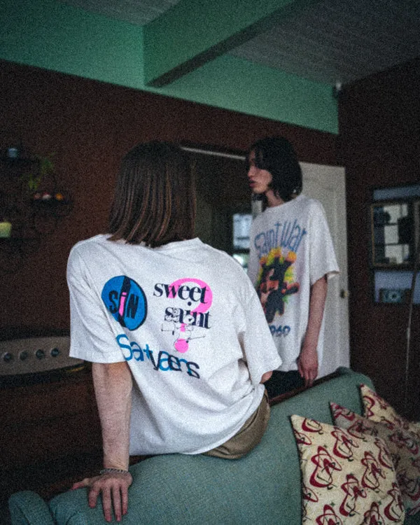 SAINT MICHAEL/SS TEE/SWEET SAINT/WHITE