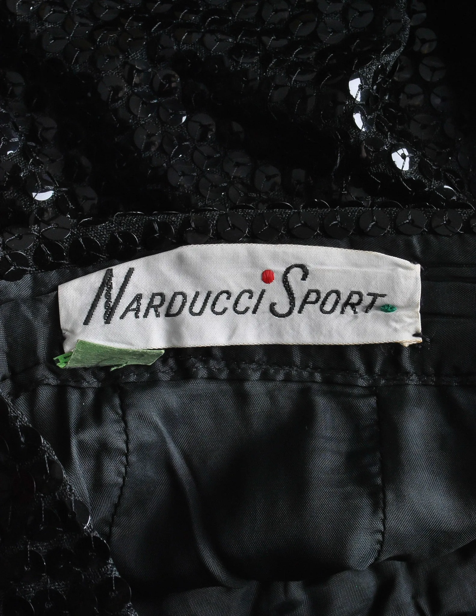 Vintage 1970s Black Sequin Hot Pant Shorts